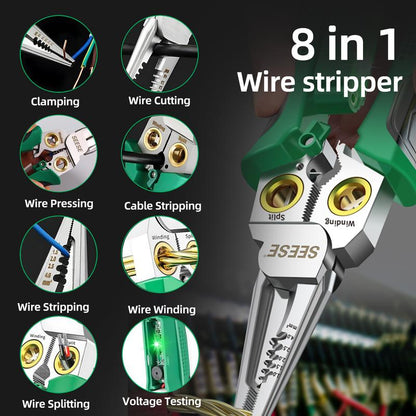 SEESE 8-in-1 Multi-Function Wire Stripper