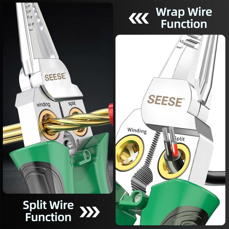 SEESE 8-in-1 Multi-Function Wire Stripper