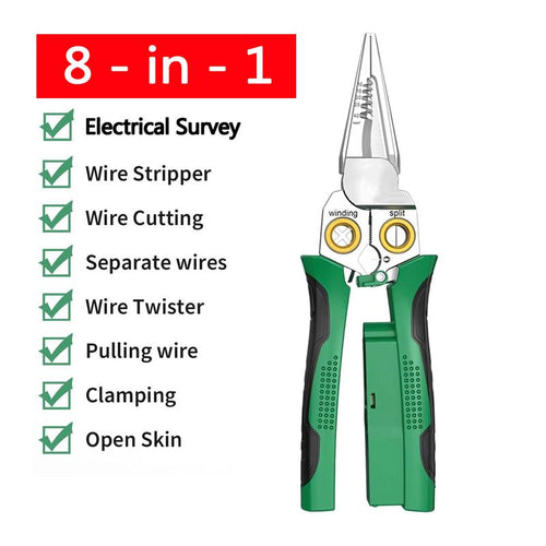 SEESE 8-in-1 Multi-Function Wire Stripper